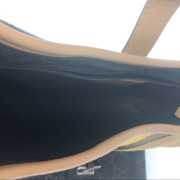 NWT VTG Gucci Jackie Bag - Tan Suede & Leather - Picture 8 of 12